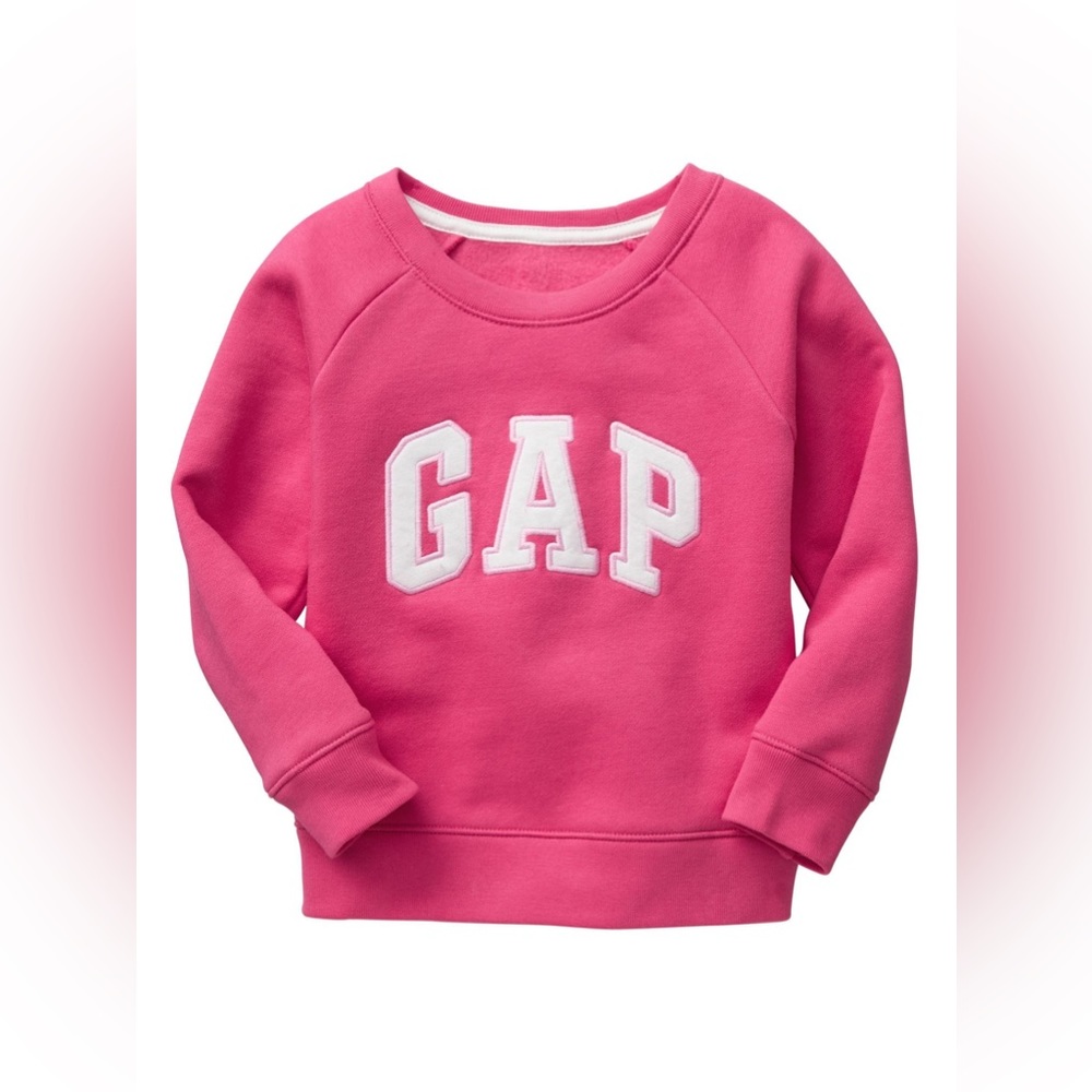 NWT GAP Raglan Arch Logo Pullover Sweatshirt